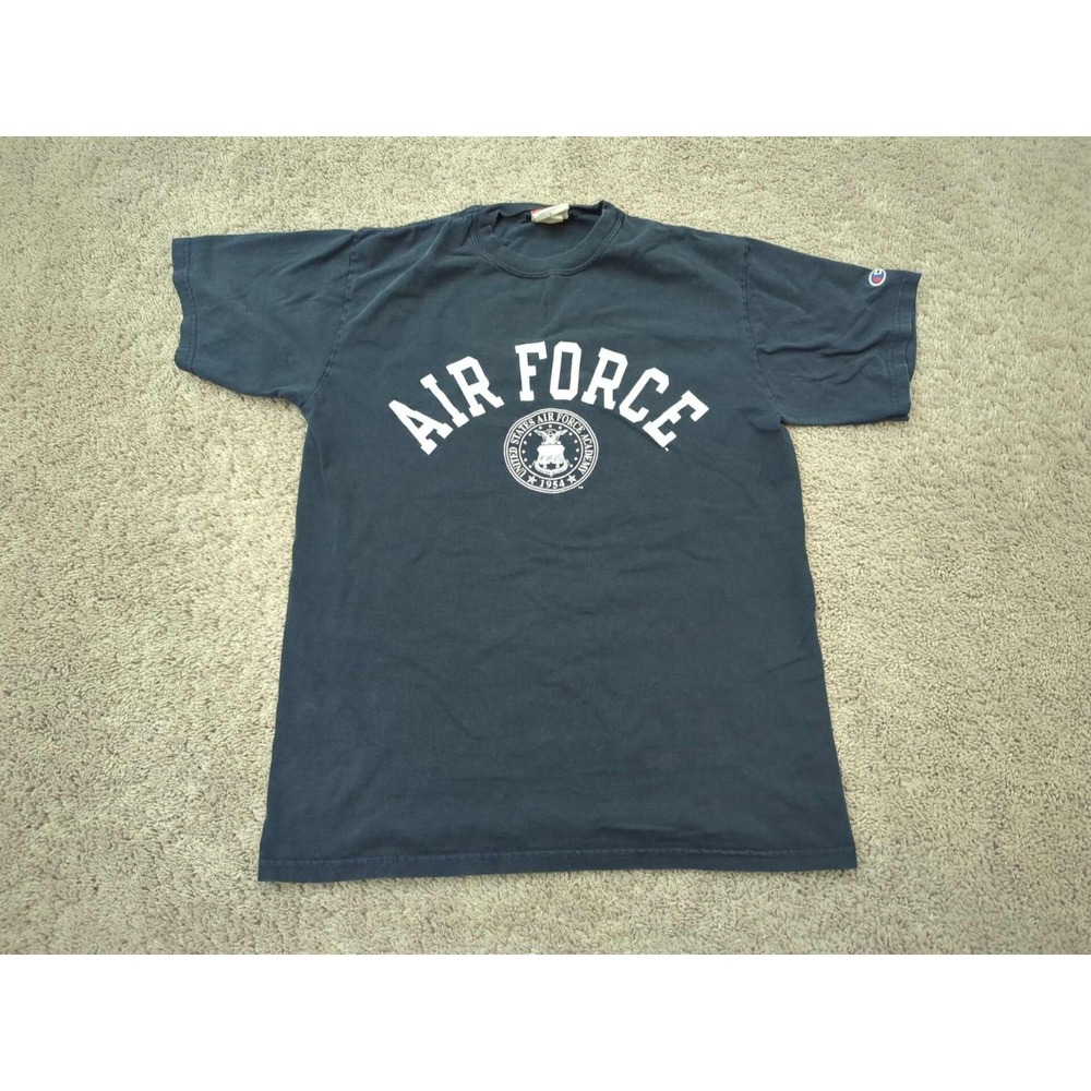 US Air‎ Force Academy T Shirt Mens L Short Sleeve Champion Blue